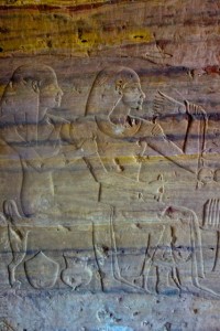 Relief carvings tell the stroy