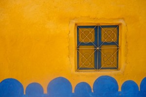 Painted Nubian home
