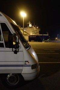 Waiting for the 22 hour ferry to Rosslare, Ireland from Cherbourg, France