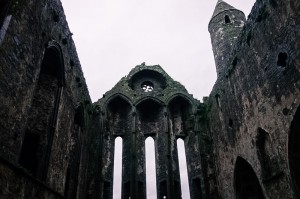 Missing a roof in the Rock of Cashel cathedral